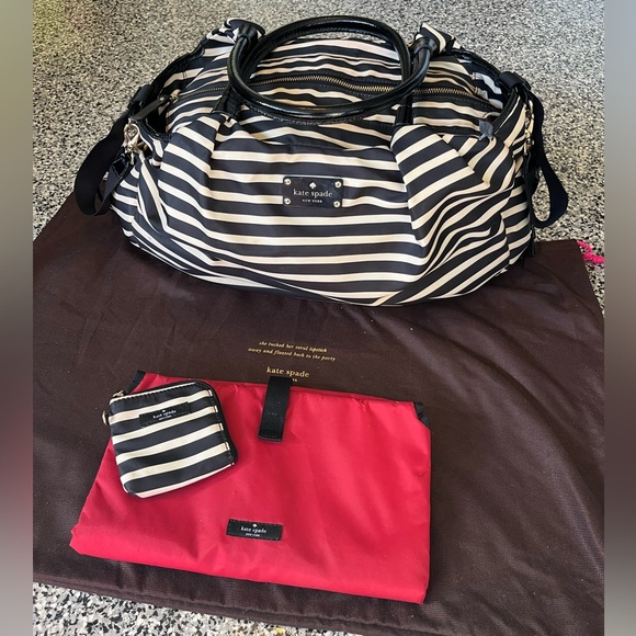 Kate Spade Striped Bag Set